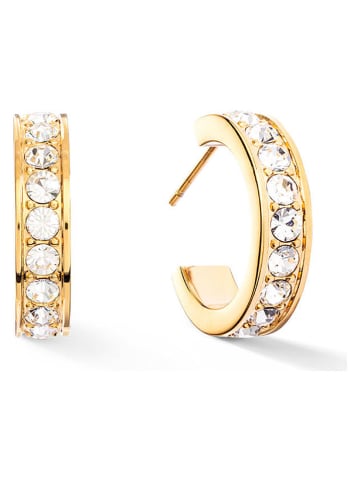 COEUR DE LION Halbcreolen mit Kristallen