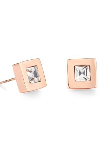 COEUR DE LION Gecoate oorstekers met kristallen