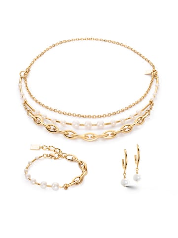 COEUR DE LION Beschicht. Armkette mit Perlen