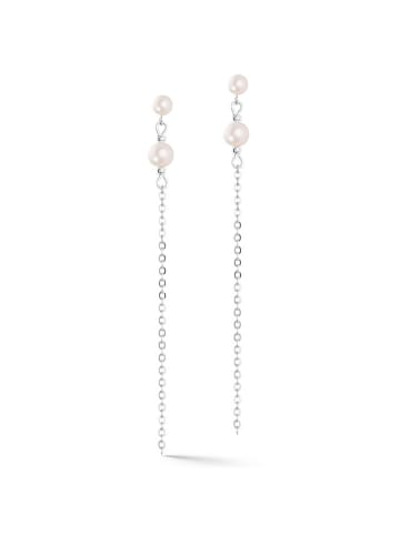 COEUR DE LION Gecoate oorstekers met parels