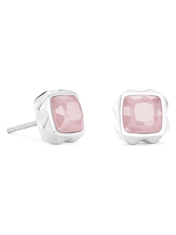 COEUR DE LION Kolczyki-wkrętki z kwarcem różowym
