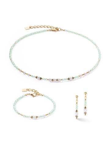 COEUR DE LION Gecoate oorstekers met swarovski parels