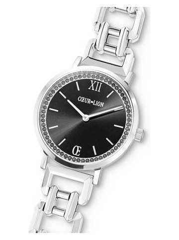 COEUR DE LION Zegarek kwarcowy w kolorze srebrno-czarnym