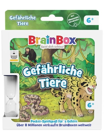 Brain Box Quizspiel "BrainBox Pocket - Gefährliche Tiere" ß ab 6 Jahren