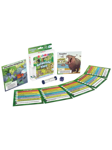 Brain Box Quizspiel "BrainBox Pocket - Gefährliche Tiere" ß ab 6 Jahren