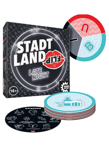 Game Factory Partyspiel "Stadt Land Flip Late Night" - ab 18 Jahren