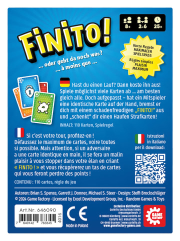 Game Factory Kartenspiel "Finito" - ab 8 Jahren