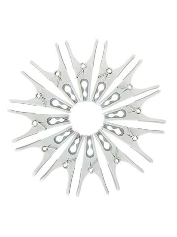 Vigar Klamerki (12 szt.) w kolorze białym do prania