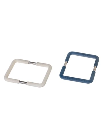 Vigar Podstawki (2 szt.) "Minima" w kolorze niebieskim i szarym - 20,5 x 20,5 cm