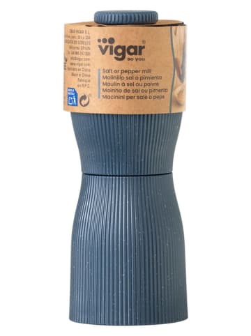 Vigar Kruidenmolen "Minima" blauw - (H)14,5 x Ø 5,5 cm