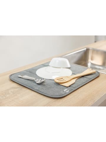 Vigar Geschirr-Abtropfmatte "Rengø" in Grau - (L)45 x (B)40 cm
