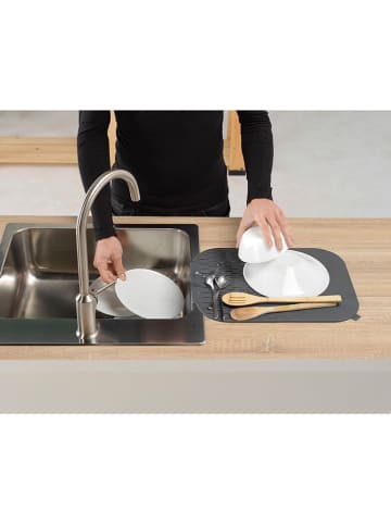 Vigar Silikon-Abtropfmatte "Rengø" in Grau - (L)39 x (B)27 cm