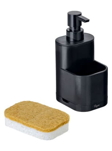 Vigar 2-delige set: afwasorganizer zwart - (B)8,5 x (H)18,5 x (D)10 cm