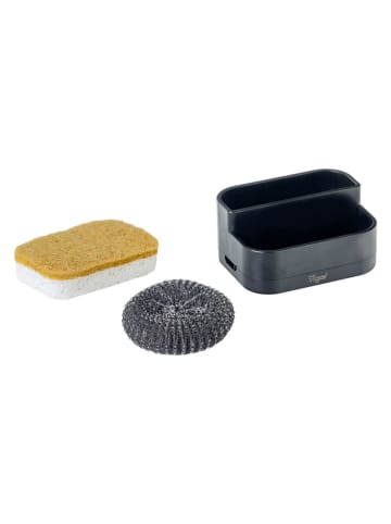Vigar Sponshouder zwart - (B)12,5 x (H)8,5 x (D)9,5 cm