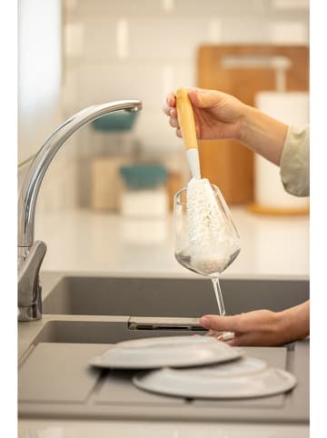 Vigar Spülbürste "Zeroline" in Weiß/ Hellbraun - (H)30,5 cm