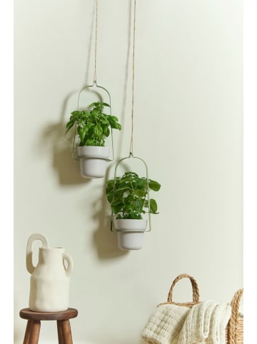 Vigar 2er-Set: Blumenampeln in Grün - (L)100 x (B)16 cm