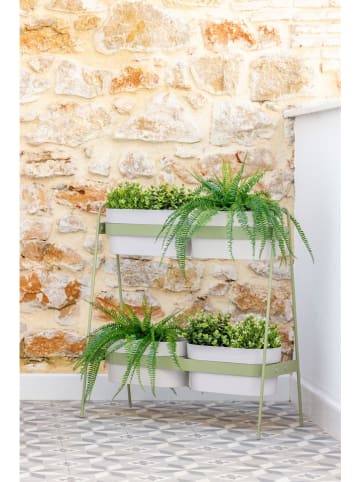 Vigar Regał "Urban garden" w kolorze zielonym na rośliny - 72 x 75 x 30 cm