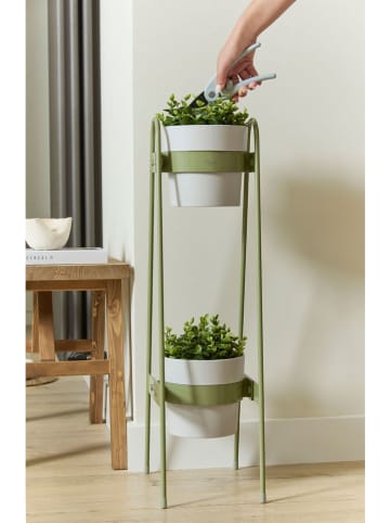 Vigar Pflanzregal "Urban garden" in Grün - (B)20 x (H)75 x (T)30 cm