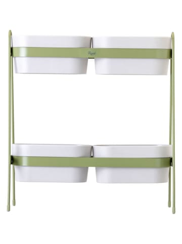 Vigar Pflanzregal "Urban garden" in Grün - (B)34,5 x (H)38 x (T)14,5 cm