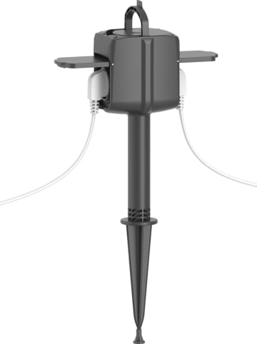 Woox Twee-weg buitenstekkerdoos "R6079" zwart