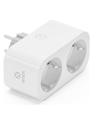 Woox Podwójne gniazdko elektryczne "R6153" w kolorze białym