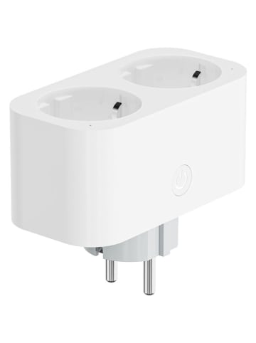 Woox Podwójne gniazdko elektryczne "R6153" w kolorze białym