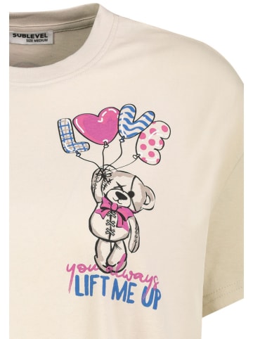 Sublevel Koszulka w kolorze beżowym
