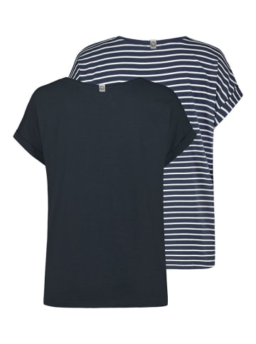 Sublevel 2er-Set: Shirts in Dunkelblau