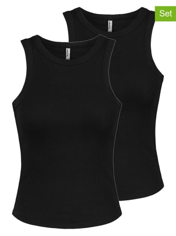 Sublevel 2-delige set: tops zwart