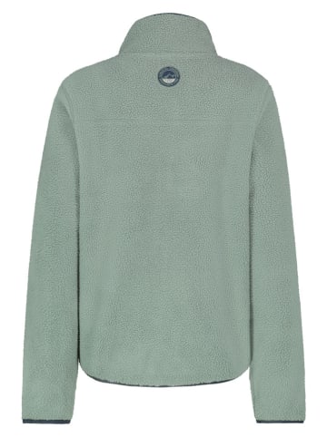 Sublevel Fleece trui groen/beige