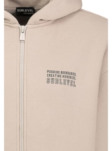 Sublevel Sweatvest zandkleurig