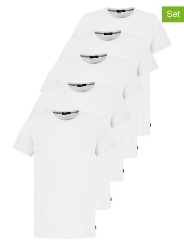 Sublevel 5-delige set: shirts wit