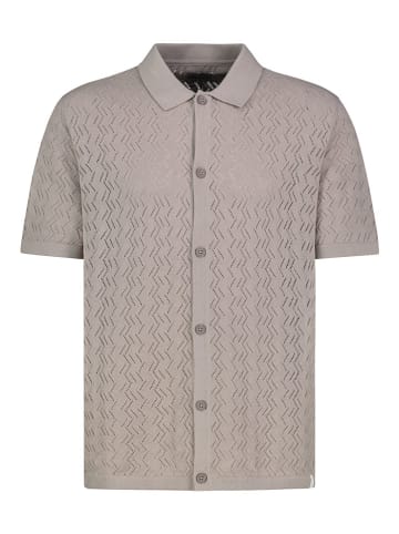 Authentic Style Koszula dzianinowa - Regular fit - w kolorze szarobrązowym