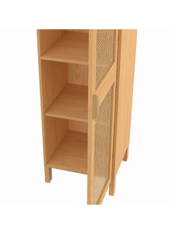 IDOMYA Factory Kast "Eve" lichtbruin - (B)39,5 x (H)132 x (D)38 cm