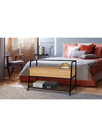 IDOMYA Essentials Schuhbank "Timeo" in Hellbraun - (B)90 x (H)60 x (T)39 cm