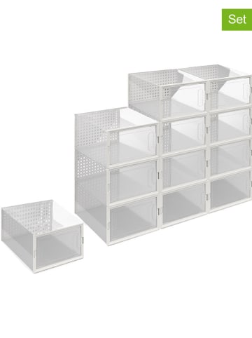 IDOMYA Essentials Skrzynki (12 szt.) w kolorze białym - 32,5 x 14,5 x 23,5 cm