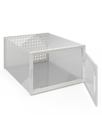 IDOMYA Essentials 12er-Set: Aufbewahrungskisten in Weiß - (B)32,5 x (H)14,5 x (T)23,5 cm