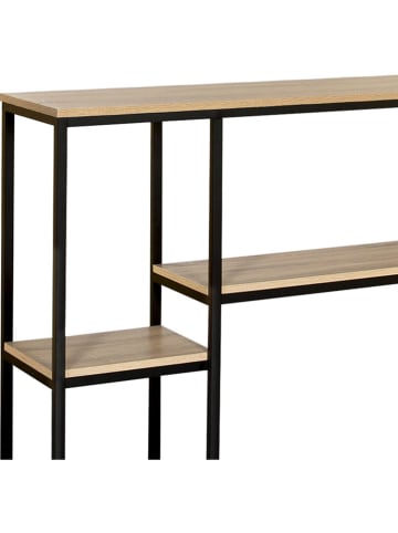 IDOMYA Essentials Kast "Memphis" lichtbruin/zwart - (B)100 x (H)80 x (D)30 cm