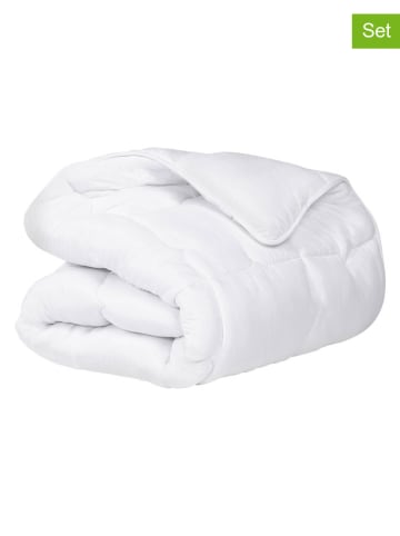 IDOMYA Essentials 2tlg. Set: Winter-Bettwaren in Weiß