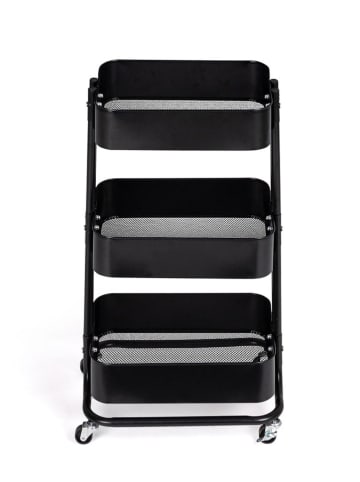 IDOMYA Essentials Rollwagen in Schwarz - (B)44 x (H)75 x (T)36 cm