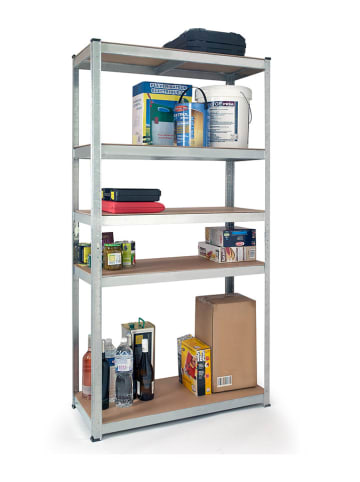 Inkazen Regał w kolorze jasnobrązowo-szarym - 90 x 180 x 40 cm