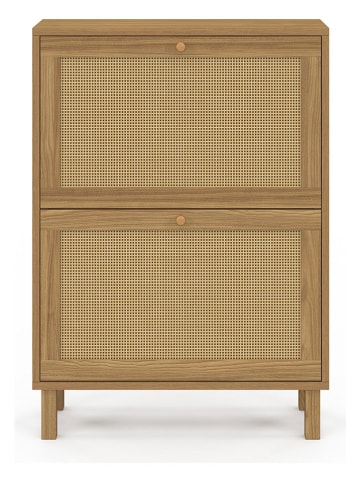 IDOMYA Essentials Szafka "Erin" w kolorze jasnobrązowym na buty - 60 x 83,5 x 23,5 cm