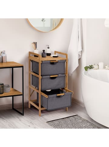 IDOMYA Essentials Badkamerkast lichtbruin/grijs - (B)44 x (H)50 x (D)34 cm