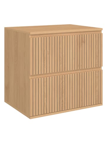 IDOMYA Essentials Waschbeckenunterschrank ''Faustine'' in Beige - (B)60 x (H)60 x (T)45 cm
