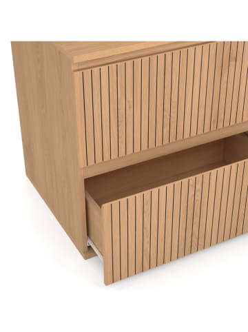 IDOMYA Essentials Waschbeckenunterschrank ''Faustine'' in Beige - (B)60 x (H)60 x (T)45 cm