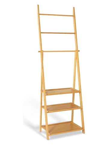 IDOMYA Essentials Badezimmerregal "Maya" in Hellbraun - (B)53 x (H)152 x (T)32 cm