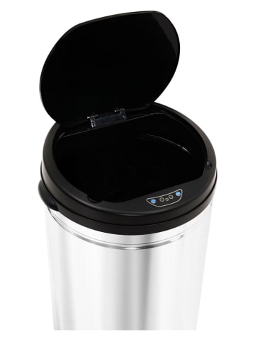 IDOMYA Essentials Automatyczny kosz w kolorze srebrnym na śmieci - 50 l