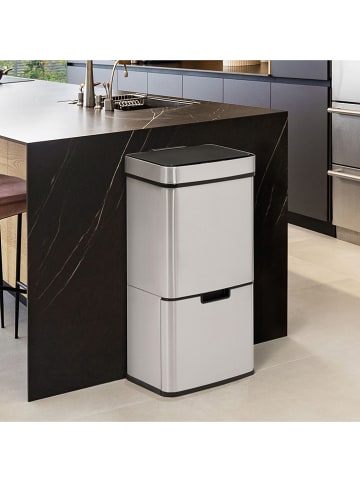 IDOMYA Essentials Kosz w kolorze srebrnym na śmieci - 72 l