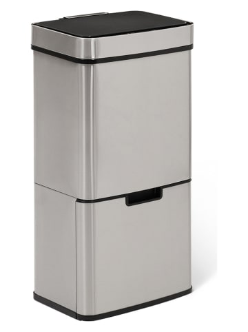 IDOMYA Essentials Afvalemmer zilverkleurig - 72 l