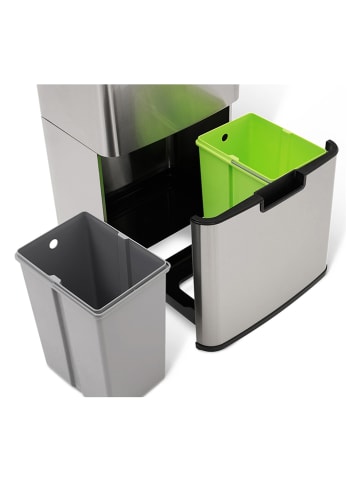IDOMYA Essentials Kosz w kolorze srebrnym na śmieci - 72 l